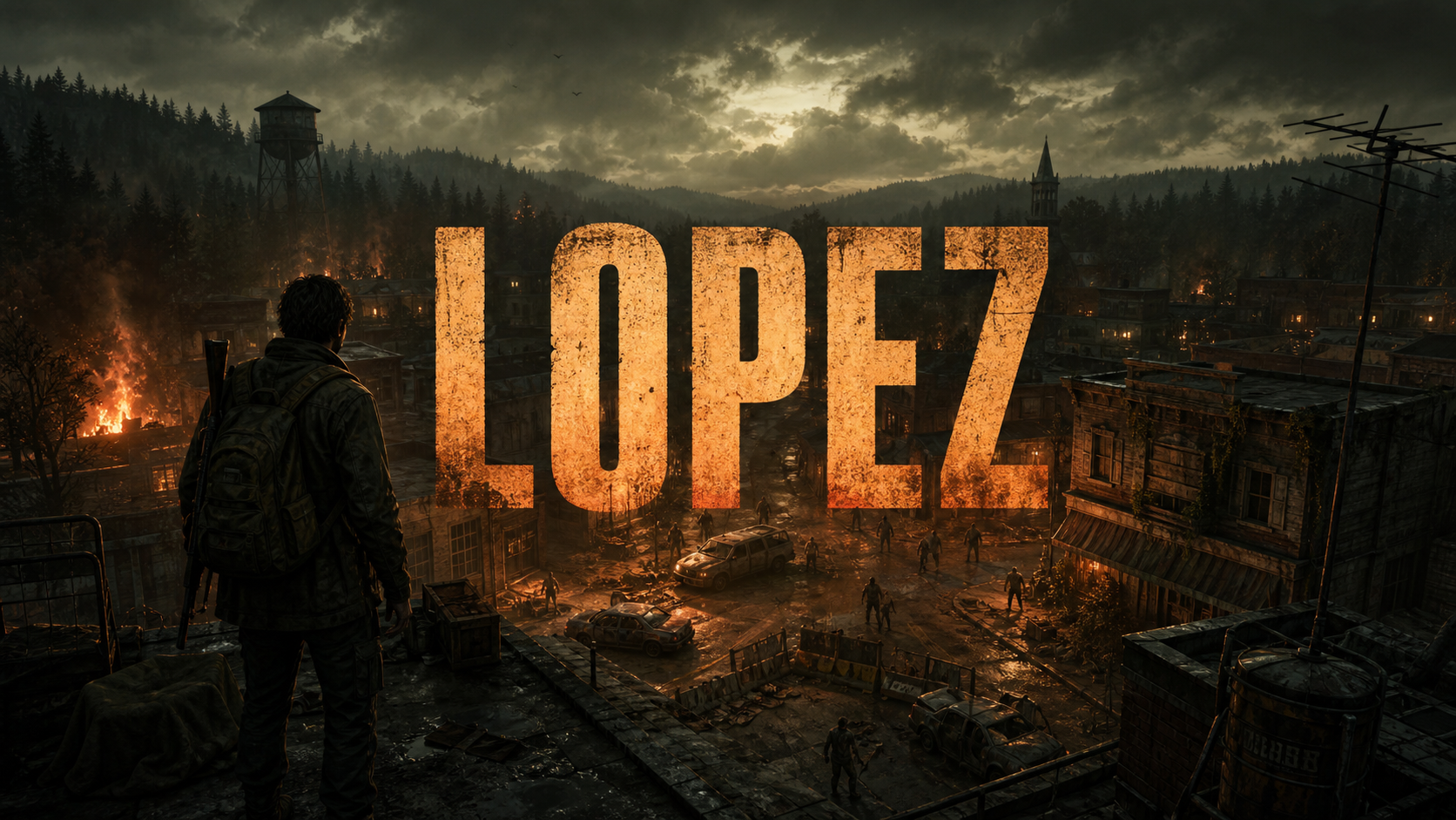 Ciudad de Nación Z tras el apocalipsis